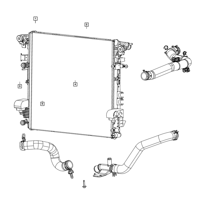 « 68280781AD – Cooling : Admission De Radiateur Durite pour Mopar Image »