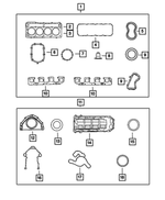 68417512AB - 5.7L Gas; Engine: Engine Gasket Kit for Mopar Image