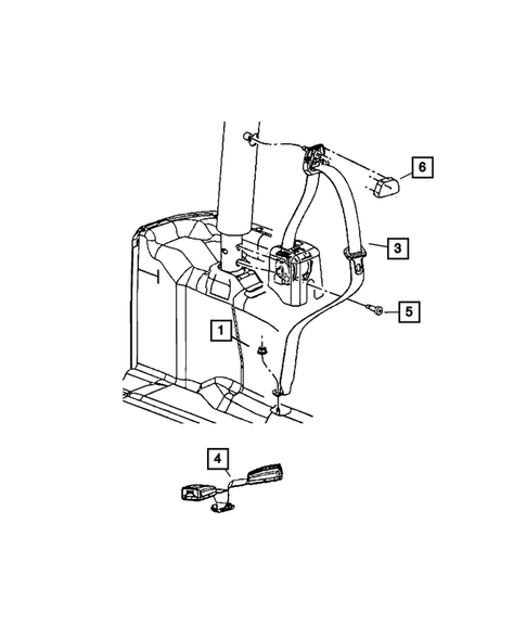 Seat Belts for 2010 Jeep Wrangler #1