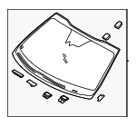 86110D5100 - Body: Windshield for Kia: Optima Image