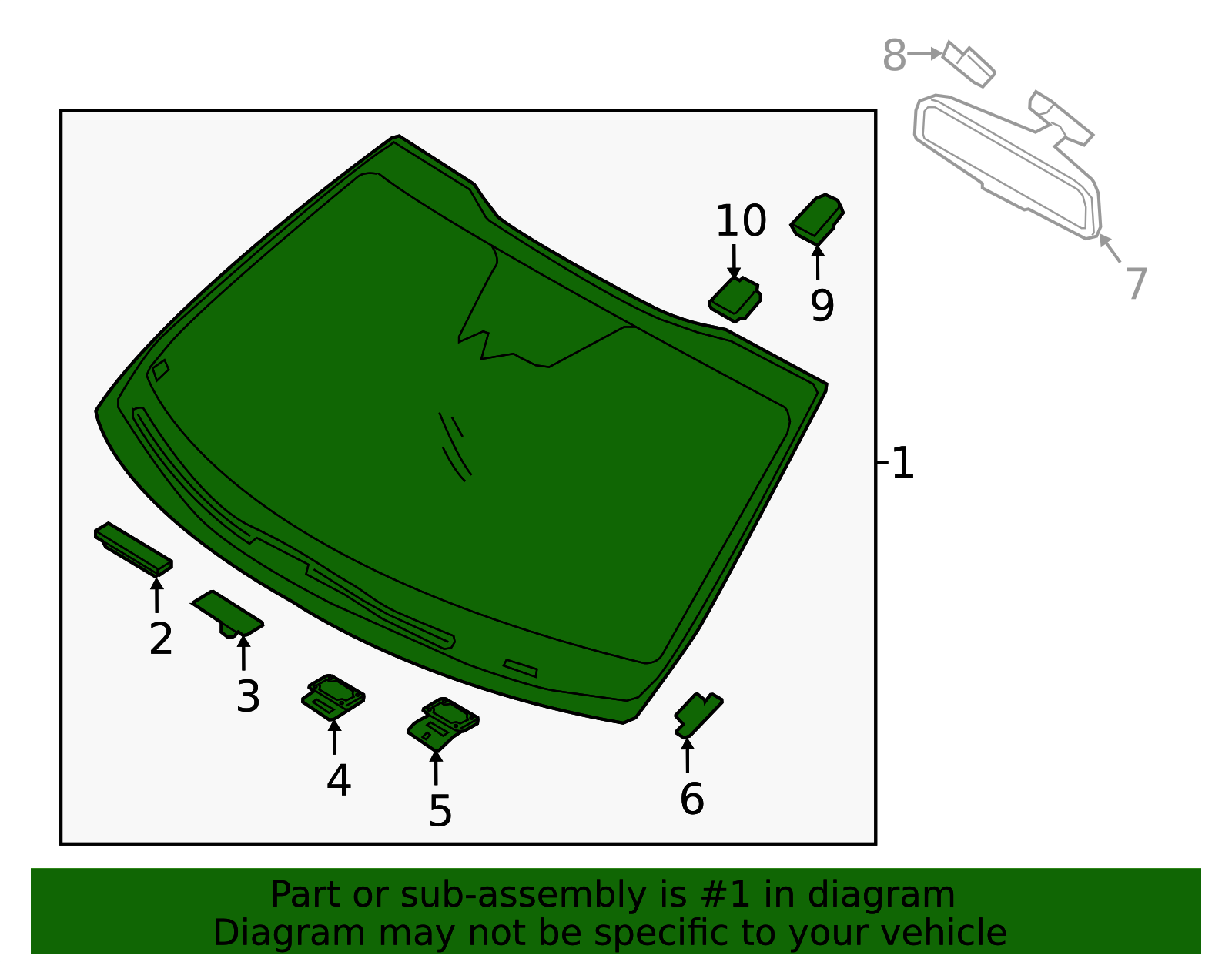 86110-D5130 - Windshield 2016-2020 Kia Optima | Kia.Parts Store