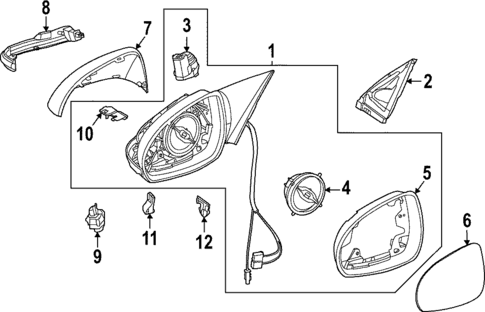 Outside Mirrors for 2024 Mercedes-Benz EQE AMG #1