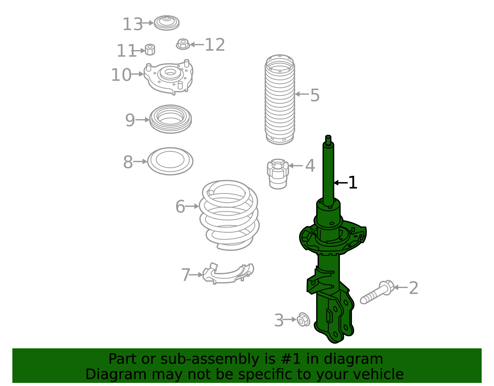 Strut 54650-J9UB0 | World Hyundai Parts