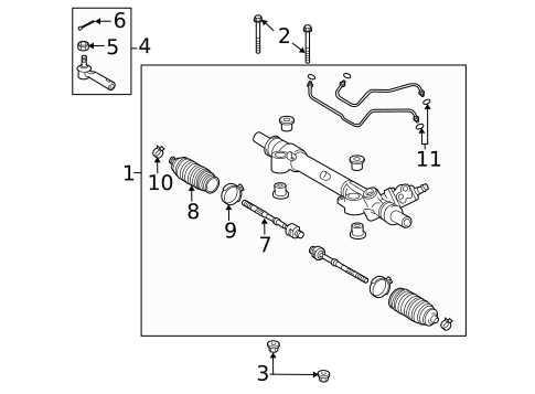 Steering Gear & Linkage for 2010 Toyota FJ Cruiser #0