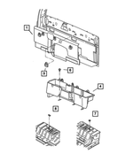 5GR33XDHAF - Interior Trim: Cab Back Trim Panel for Dodge: Ram 1500, Ram 2500, Ram 3500 Image