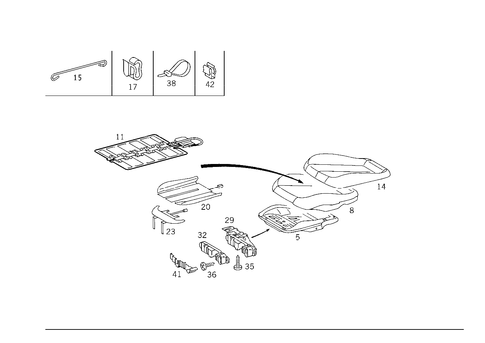 Front Seat and Headrest for 2003 Mercedes-Benz CLK 430 #0