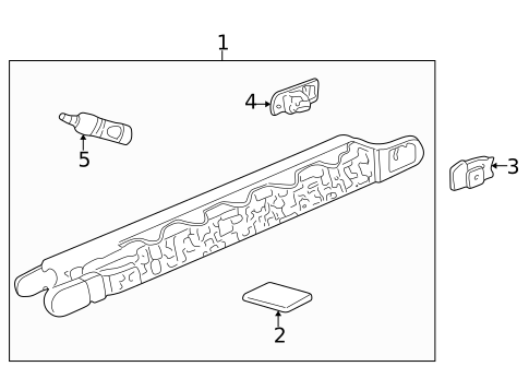 High Mounted Stop Lamp for 2003 Porsche 911 #0