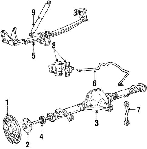 Rear Suspension for 1985 Ford Ranger #1
