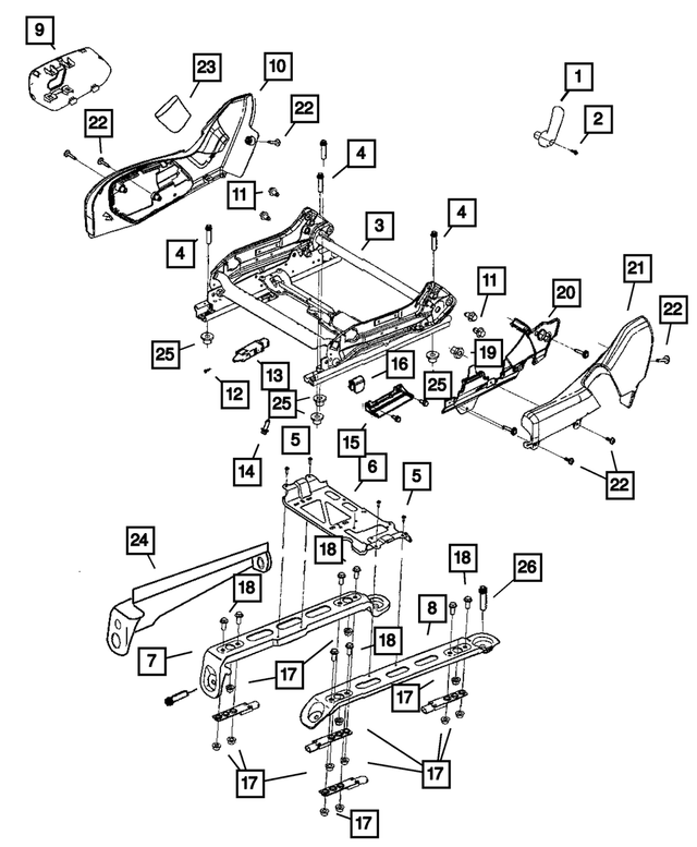 1BG531UYAA - Interior Trim: Lumbar Handle for Mopar Image