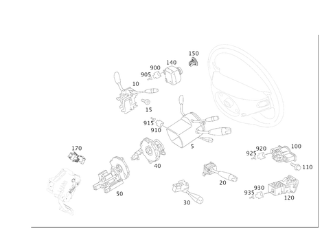 Switch for 2009 Mercedes-Benz CL 550 #0