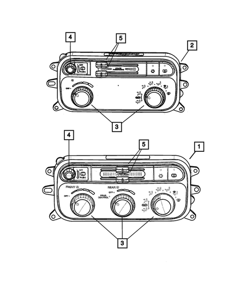 Air Conditioner and Heater Controls for 2003 Dodge Durango #0