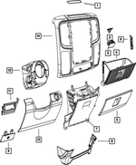 GLOVEBOX DOOR - LATCH 1JQ68DX9AA