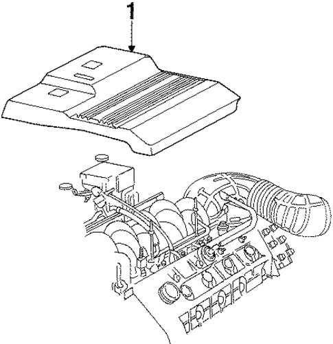 Engine Appearance Cover for 1998 Lincoln Continental #0