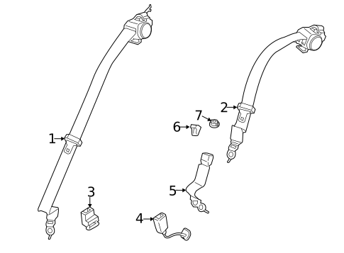 Rear Seat Belts for 2014 BMW 650i Gran Coupe #0