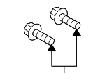 LR033409 - Body: Fender Support Bolt for Land-Rover Image