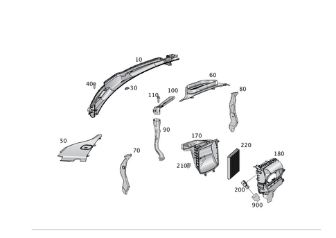 Water Deflector with Intake Bowl for 2018 Mercedes-Benz GLE550e #0
