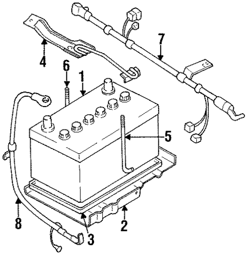 Battery for 1995 Honda Passport #0