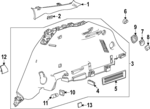 85702147 - : Lower Quarter Trim for Chevrolet: Equinox EV Image