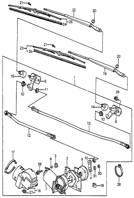 Front Windshield Wiper for 1984 Honda Accord #0