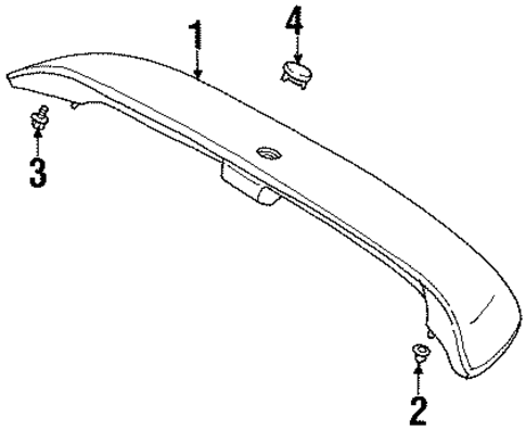 Spoiler for 1999 Suzuki Esteem #0