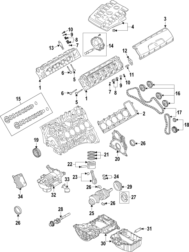 7L103904AX - Engine: Cylinder Head for Audi Image