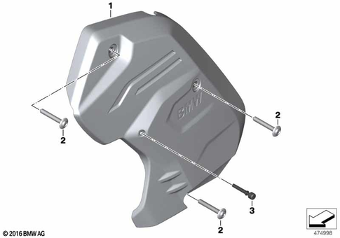 Motorcycle Trim Section, Windshield for 2016 BMW-Motorrad K 1600 GT #37