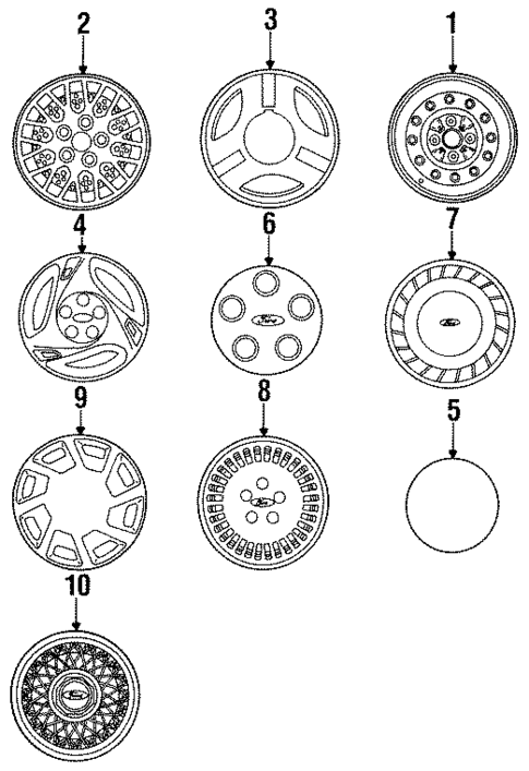 Covers & Trim for 1991 Ford Probe #0