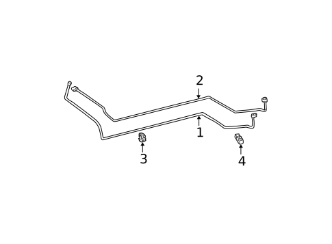 Rear AC Lines for 2001 Toyota Sienna #1