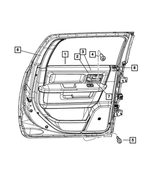 Rear Door Trim Panel, Right