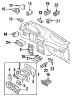 K20255710D - : Clock for Kia: Sephia Image