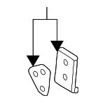 F8RZ63218K02AA - Body: Striker Plate for Ford: Focus | Mercury: Cougar Image