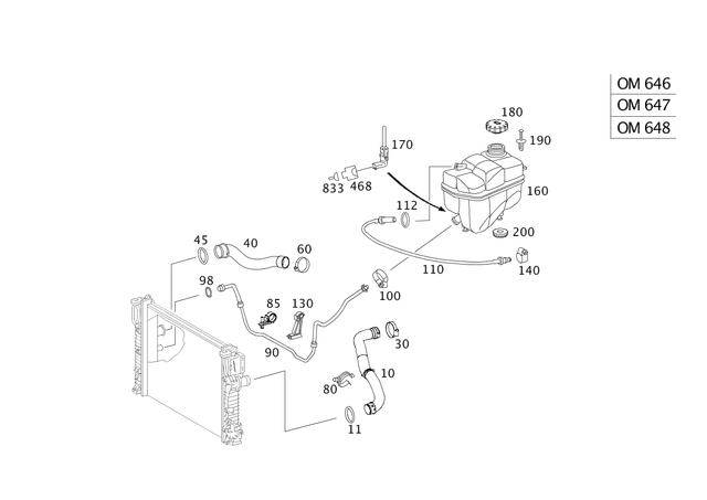 79934001 - Radiator: Catch Spring for Mercedes-Benz: 300S, C250, C300, C350, C63 AMG, CL550, CL600, CL63 AMG, CL65 AMG, CLS400, CLS500, CLS55 AMG, CLS550, CLS63 AMG, CLS63 AMG S, E250, E320, E350, E400, E500, E55 AMG, E550, E63 AMG, E63 AMG S, GL320, GLK250, GLK350, ML320, R320, R350, S350, S400, S600, S63 AMG, SL500, SL55 AMG, SL550, SL63 AMG, SLC43 AMG, SLK250, SLK350, SLK55 AMG, SLS AMG Image image
