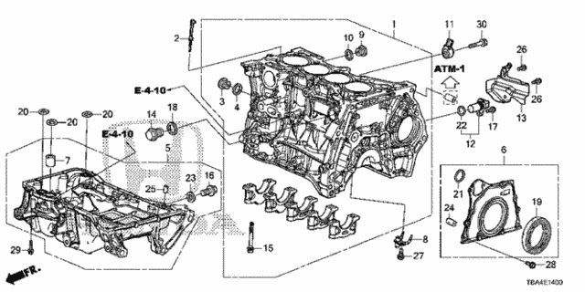 Cylinder Block - Oil Pan (1.5L) for 2016 Honda Civic #0