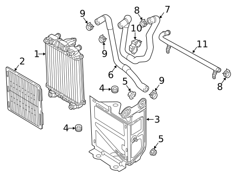 Radiator & Components for 2015 Audi S3 #3