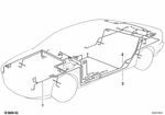 61118354184 - Vehicle Electrical System: Wiring Harness, Front Section for BMW: 850Ci Image image