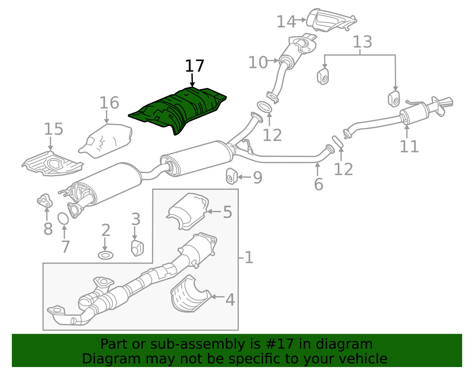 2014-2020 Acura MDX Heat Shield 74603-TZ5-A00 | Acura OEM Parts Online