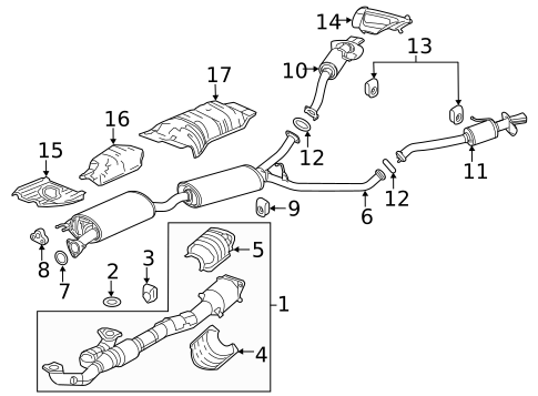 Exhaust Components for 2020 Acura MDX #0