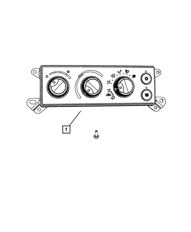 55056827AK - Electrical: A/c And Heater Control for Mopar Image