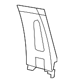1DX50BD1AB - Body: Door Pillar Post Trim Set for Mopar Image