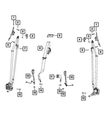 5ZN28TX7AG - : Buckle Assy-s/belt Buckle Assy for Mopar Image