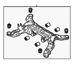 DG1Z5R003F - Suspension: Suspension Sub-frame Cross-member for Ford Image