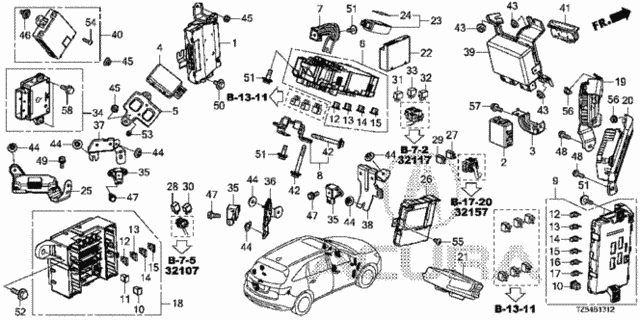 Control Unit (Cabin) (3) for 2017 Acura MDX #0
