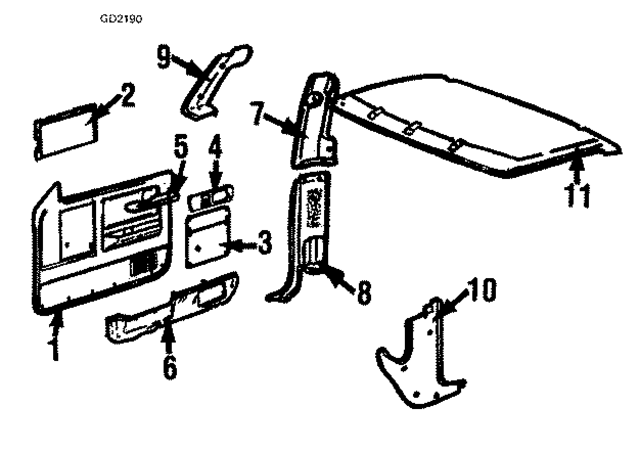 14073121 - Body: Door Trim for GM Image