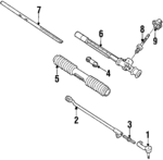26004734 - Steering: Adjuster for Buick: Skyhawk, Skylark, Somerset, Somerset Regal | Cadillac: Cimarron | Chevrolet: Beretta, Cavalier, Corsica | Oldsmobile: Achieva, Calais, Cutlass Calais, Firenza | Pontiac: Grand Am, J2000 Sunbird, Sunbird Image