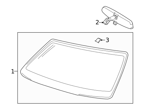 Glass - Windshield for 2006 Ford Crown Victoria #0