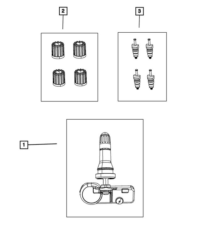 « 68583511AB –  : Pression De Pneu Capteur pour Mopar Image »