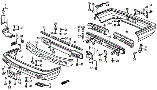 Bumper (SI) for 1985 Honda Prelude #0