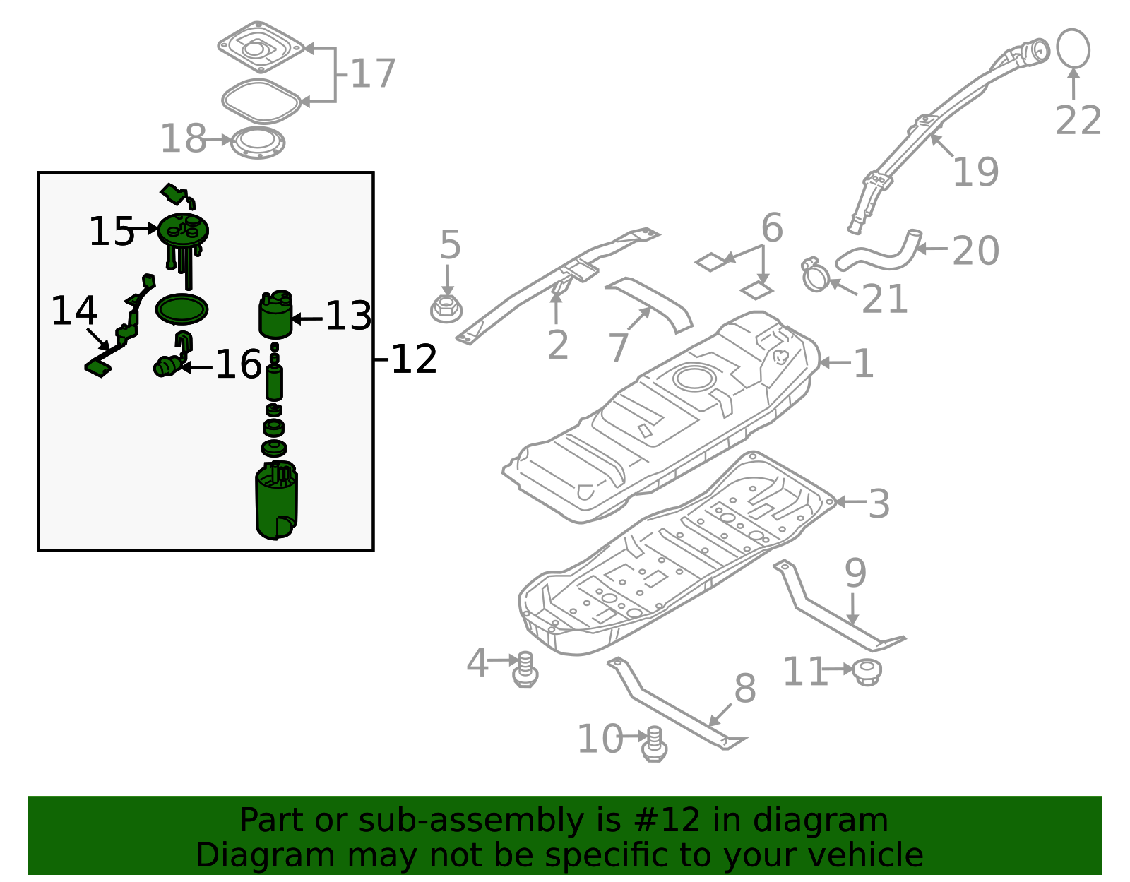 31110-2J500 - Fuel Pump Assembly 2009 Kia Borrego | Kia.Parts Store