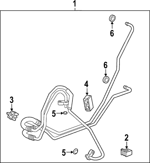 Trans Oil Cooler Lines for 2017 Chevrolet Sonic #0