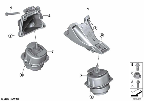 Engine Suspension for 2015 BMW X6 50iX #0